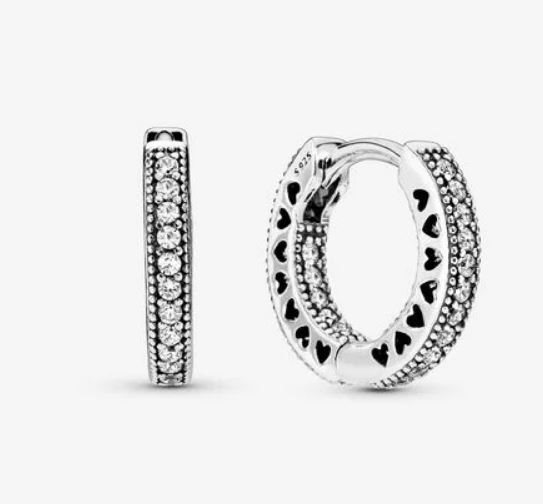 Orecchini Pandora Donna Pandora Signature in Argento 296317CZ - 296317CZ